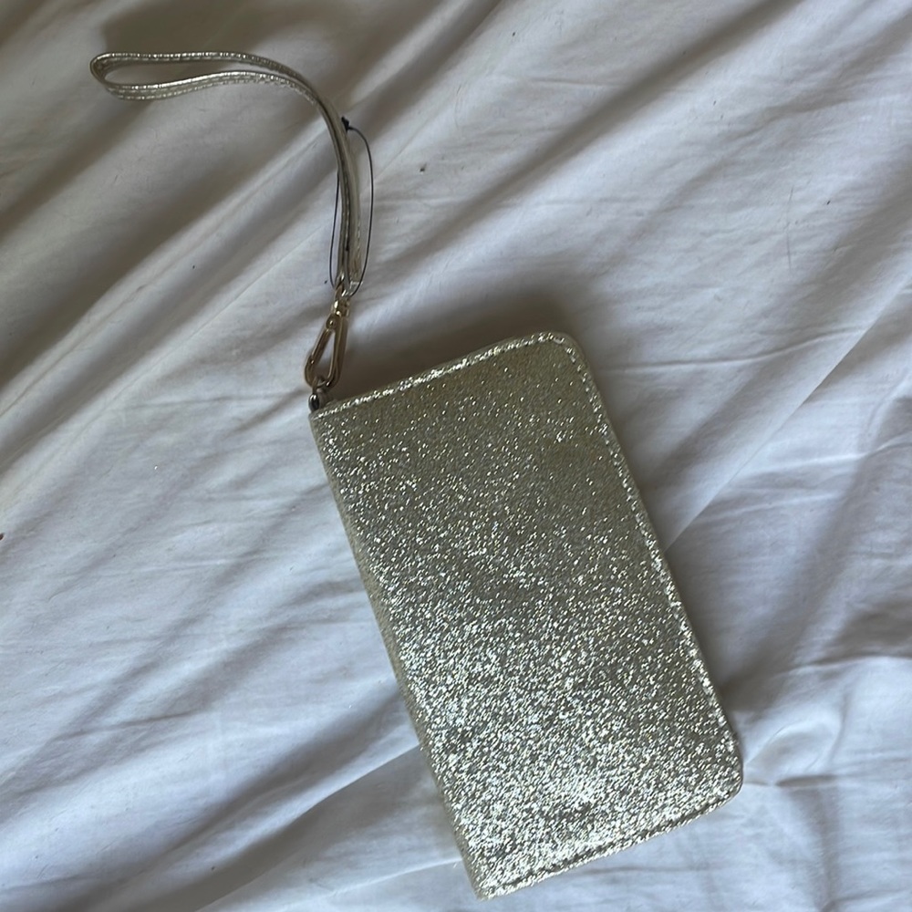 Gold Sparkly Wristlet